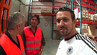 German Warehouse Workers Engage In Hardcore Sex With A Secretary