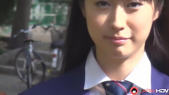 Tomomi Motozawa, A Young Woman With Perfect Breasts Gives Blow Job To Her Classmate.