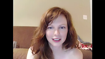 Sweet And Youthful 18-Year-Old Redhead'S Adorable Webcam Show