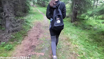 European Teen Hiker Gets A Public Doggystyle Orgasm