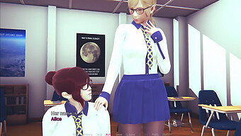 Rose Discovers Her Sexuality At Yuri University In 3d