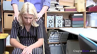 Teen Blonde Experiences Unwanted Groping And Oral Abuse As Punishment For Theft