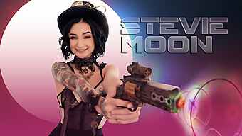 Het Møte Med Petite Brunette Stevie Moon Og Velutstyrt Stud