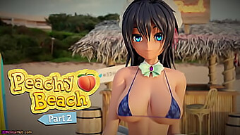 Hibiki, Pembantu Hentai 3d Dalam Bikini Buah Persik, Diliwat Dengan Kuat Dalam Pelbagai Posisi