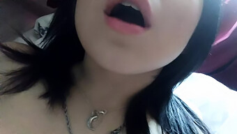 A Young 18-Year-Old Bisexual Girl Undresses In A Homemade Video, Showcasing Her Petite Breasts And Engaging In Softcore Masturbation, Culminating In A Close-Up Of Her Reaching Climax