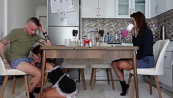 Publicly Fucked The Maid While Her Husband Watched! Extremely Hot And Lustful!