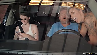 Kenzie Love'S Car Ride Turns Into Steamy Blowjob And Facial Finish