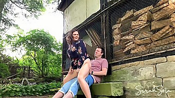 Outdoor Sex In A Deserted Farmhouse - Riding And Fucking