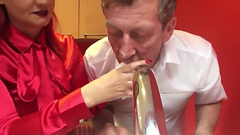 A Strict Woman Punishes Her Subordinates In This European Video