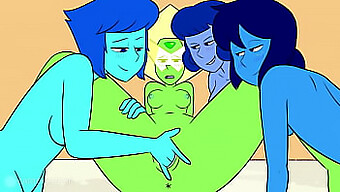 Parody Cartoon With Peridot In A Group Study Session